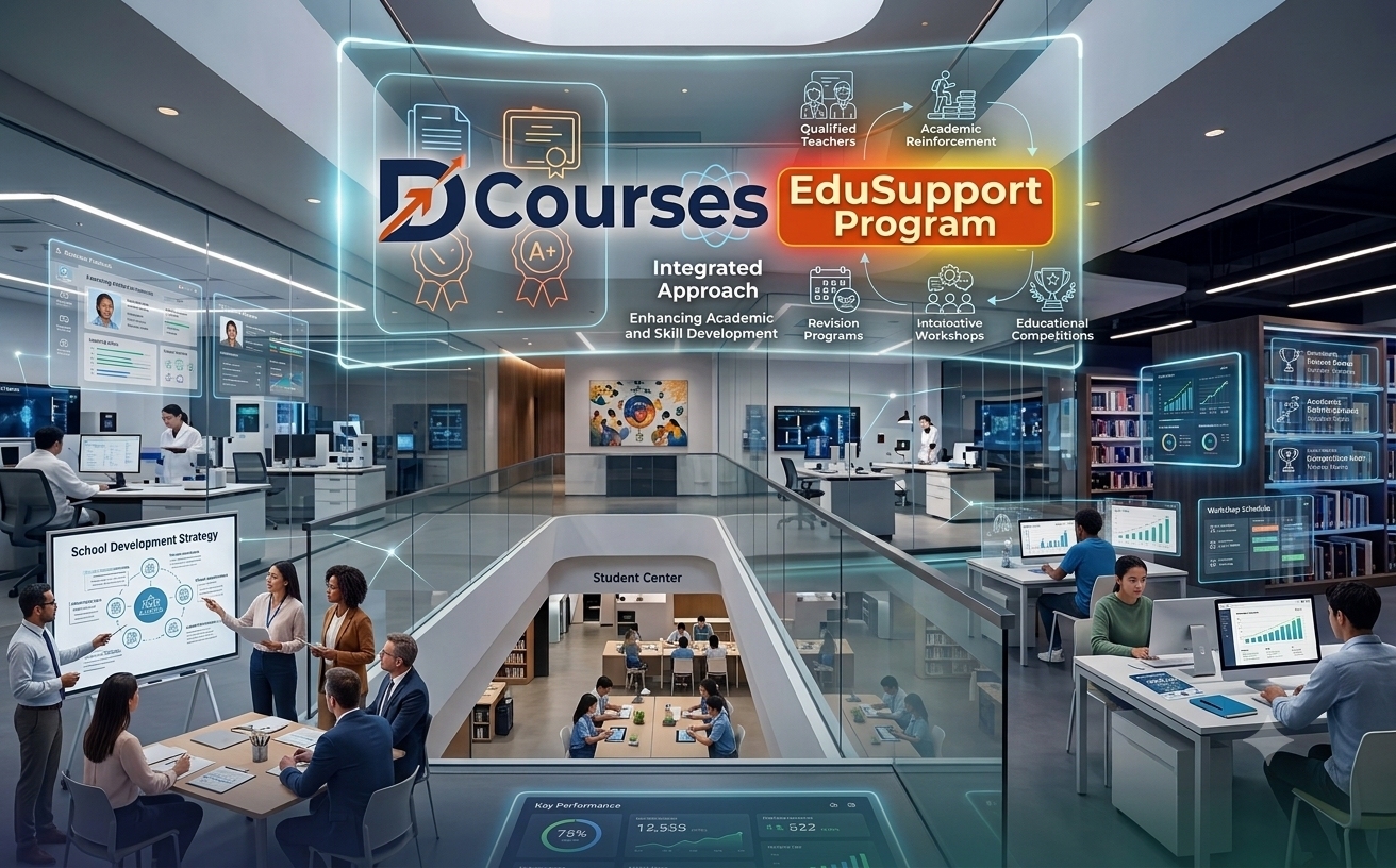 برنامج DCourses EduSupport للدعم التعليمي وتحسين الأداء الأكاديمي للمدارس