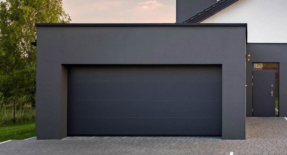 Photo d'une porte de garage sectionnelle