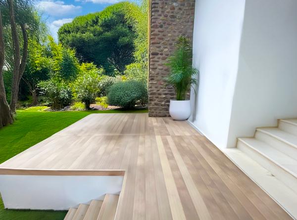 Terrasse sable vanille