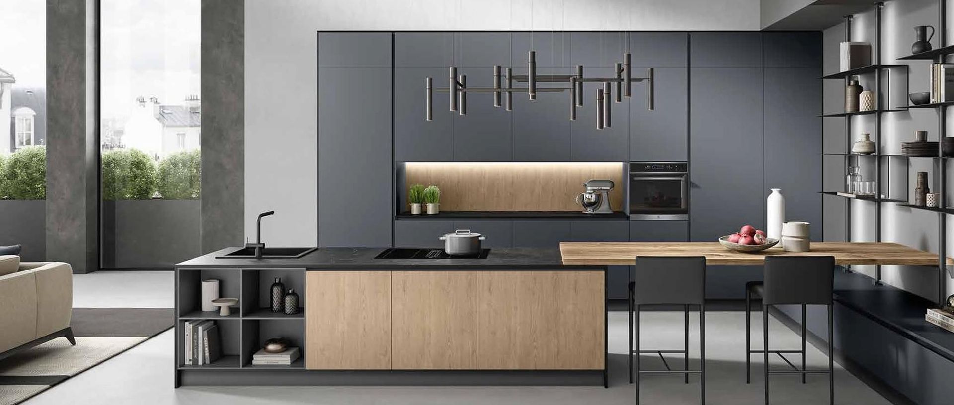 Cuisine intérieure en PET laser