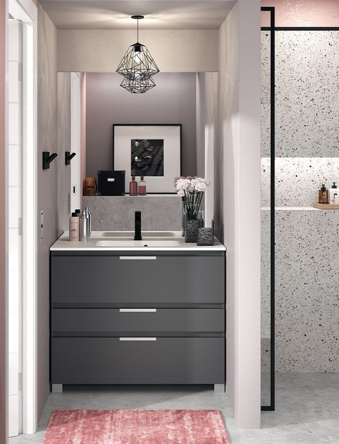 Baignoire effet minéral