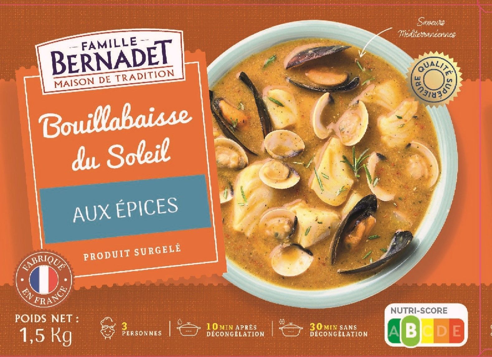 Famille Bernadet bouillabaisse du soleil aux épices.