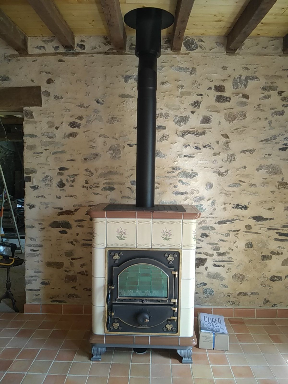 Poêle en faïence traditionnelle OLIGER