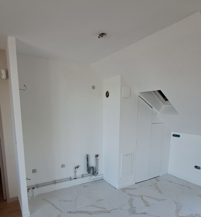 Des murs peints en blanc