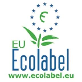 Un logotipo azul y verde para la etiqueta ecológica de la UE