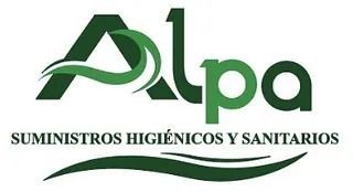 The logo for alpa suministros higienicos y sanitarios