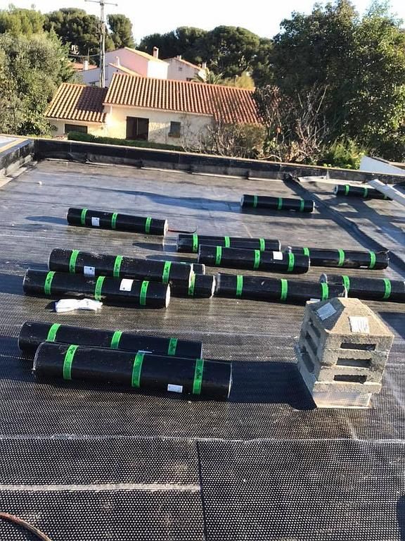 Rouleau pour étanchéité de toit terrasse