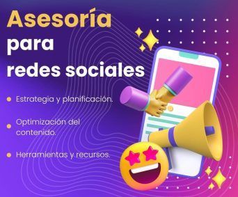 Un teléfono con una mano que sostiene un megáfono junto a una cara sonriente.