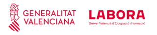 A red and white logo for generalitat valenciana