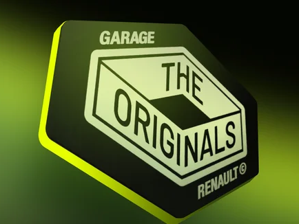 Enseigne Renault avec l'inscription GARAGE THE ORIGINALS.