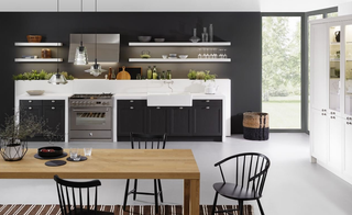 Cuisine mur rouge