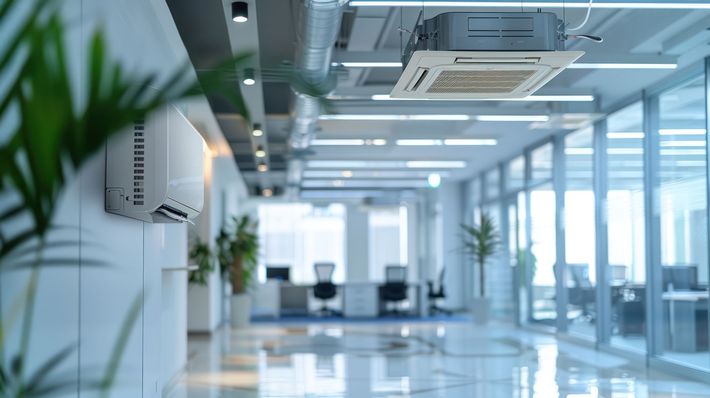 Bureaux climatisés.