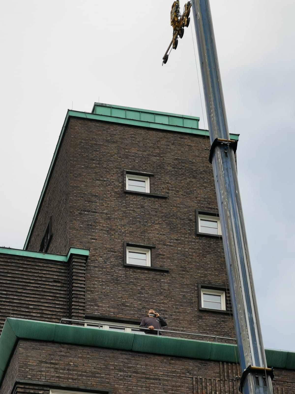 Glasarbeiten am Hans-Sachs-Haus in Gelsenkirchen
