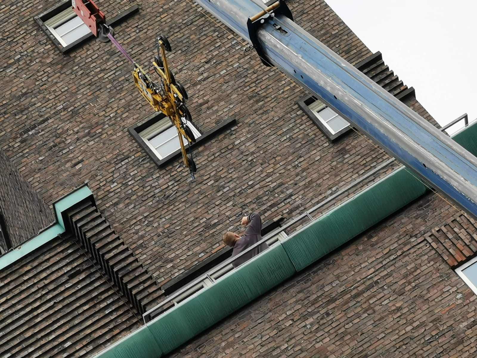 Glasarbeiten am Hans-Sachs-Haus in Gelsenkirchen