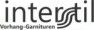 Interstil logo with stylized wave design and Vorhang-Garnituren text.