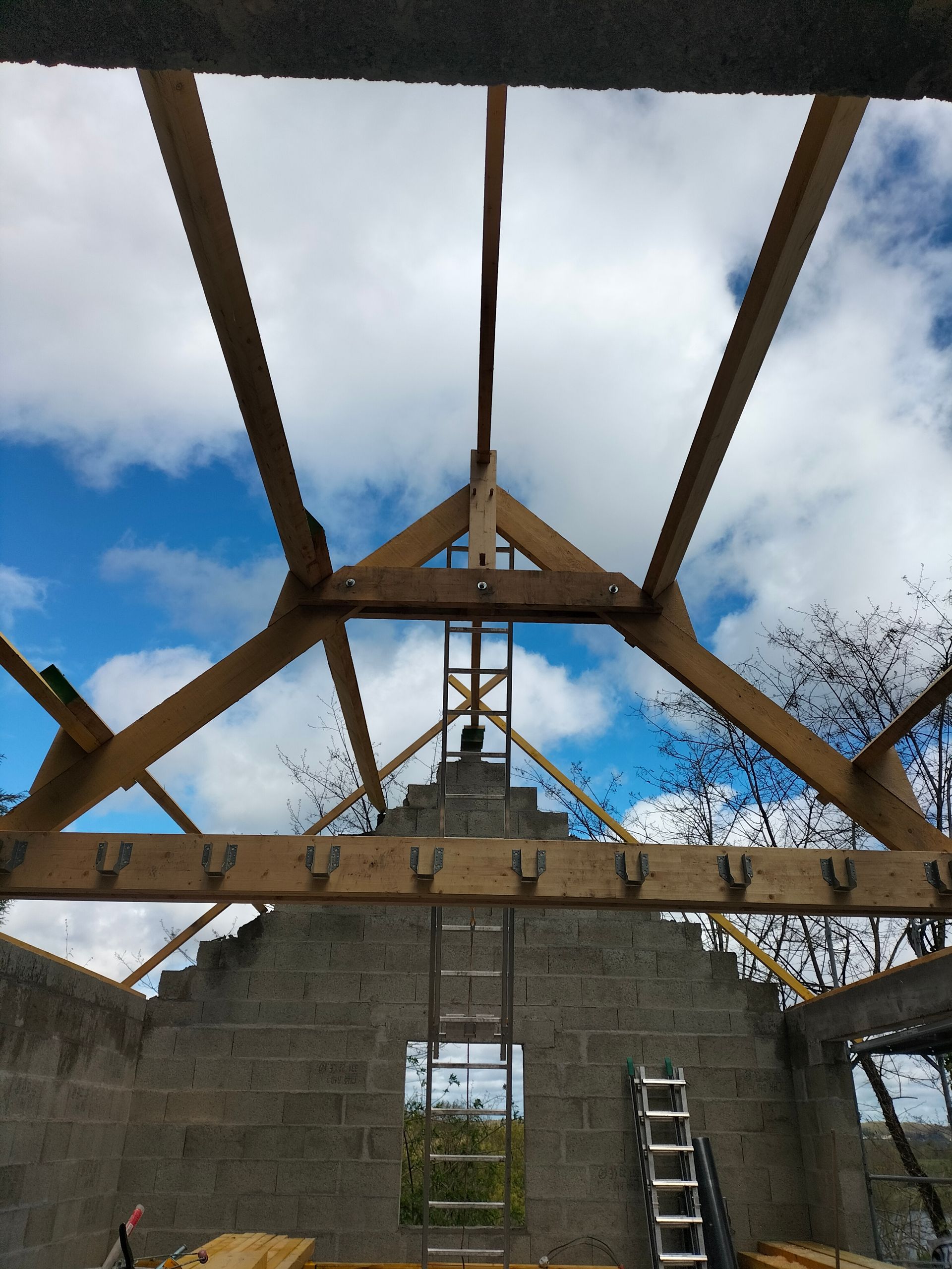 Charpente massive pour maison