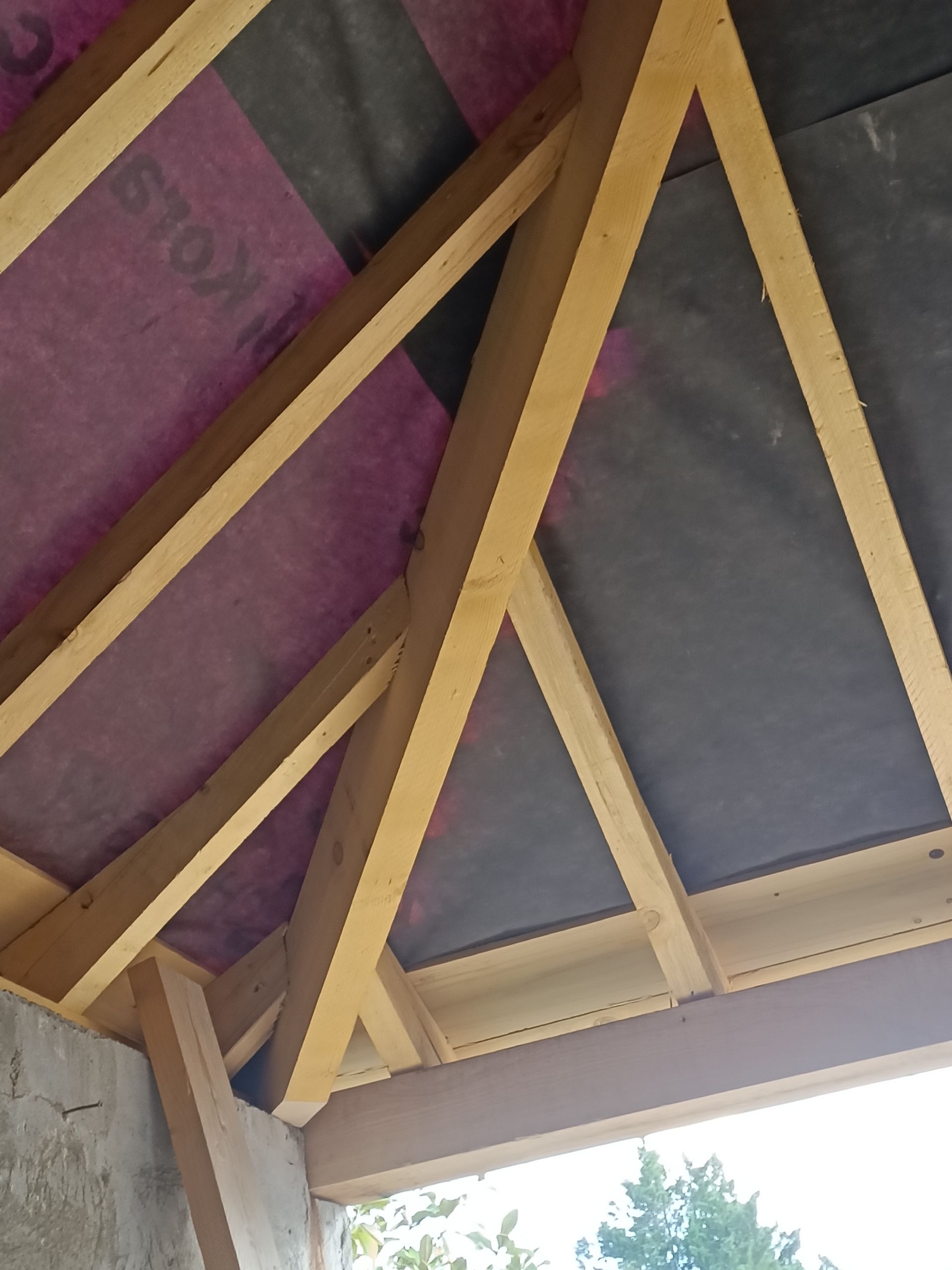 Charpente assemblée pour une maison