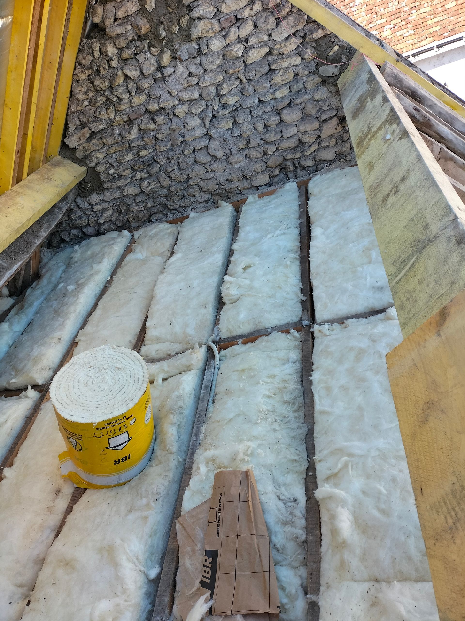 Laine de verre pour toiture