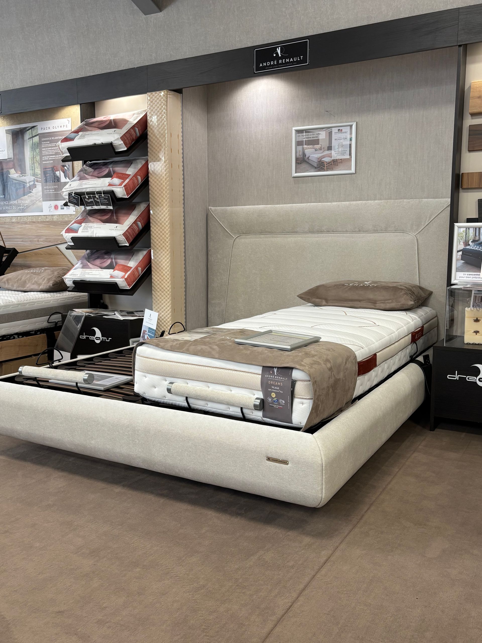 Sommier électrique 2x90 cm