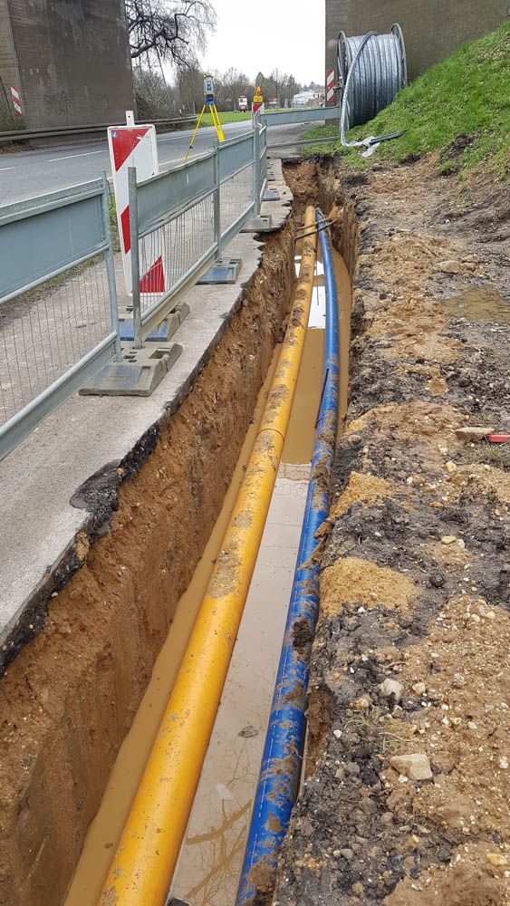 Entwurfsplanung für den Leitungsbau