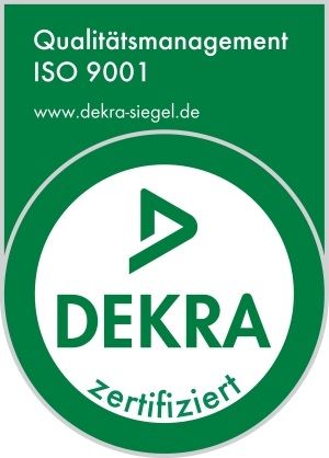 DEKRA-zertifiziert mit Qualitätsmanagement ISO 9001