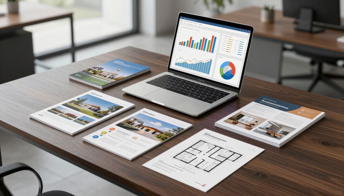 Professional property management workspace