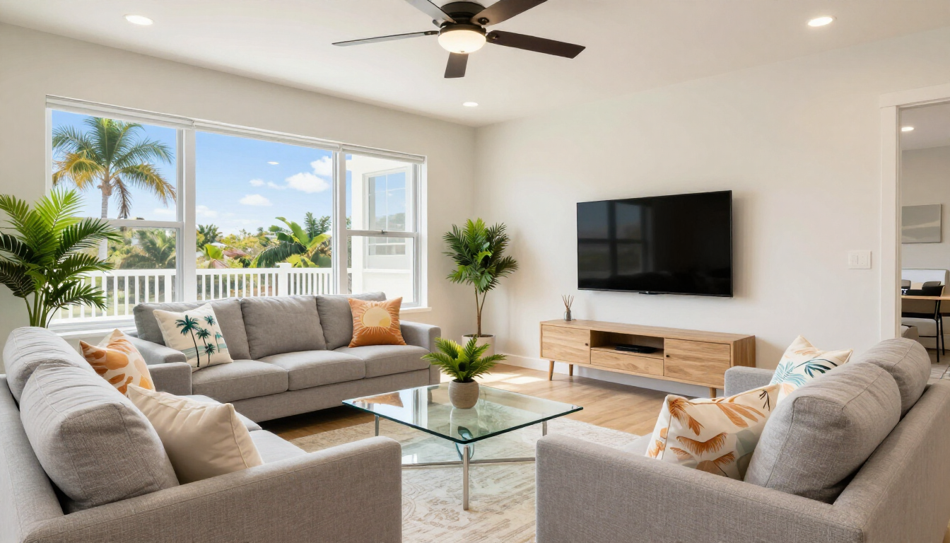 Modern vacation home interior