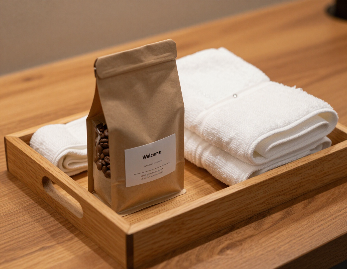 Close up of guest amenities