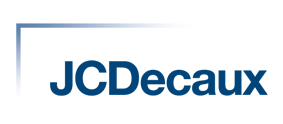 Logo JCDecaux en bleu sur fond blanc