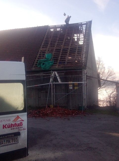 Dachbaukonstruktion aus Holz