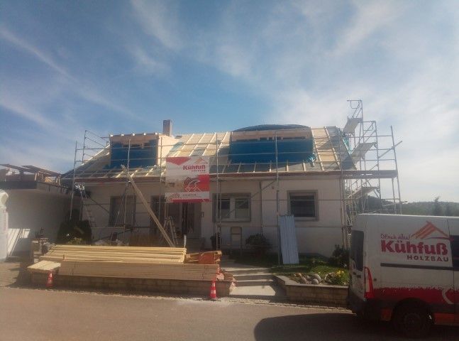 Dachbaukonstruktion aus Holz