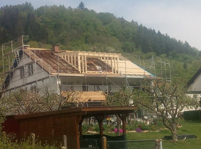 Dachbaukonstruktion aus Holz