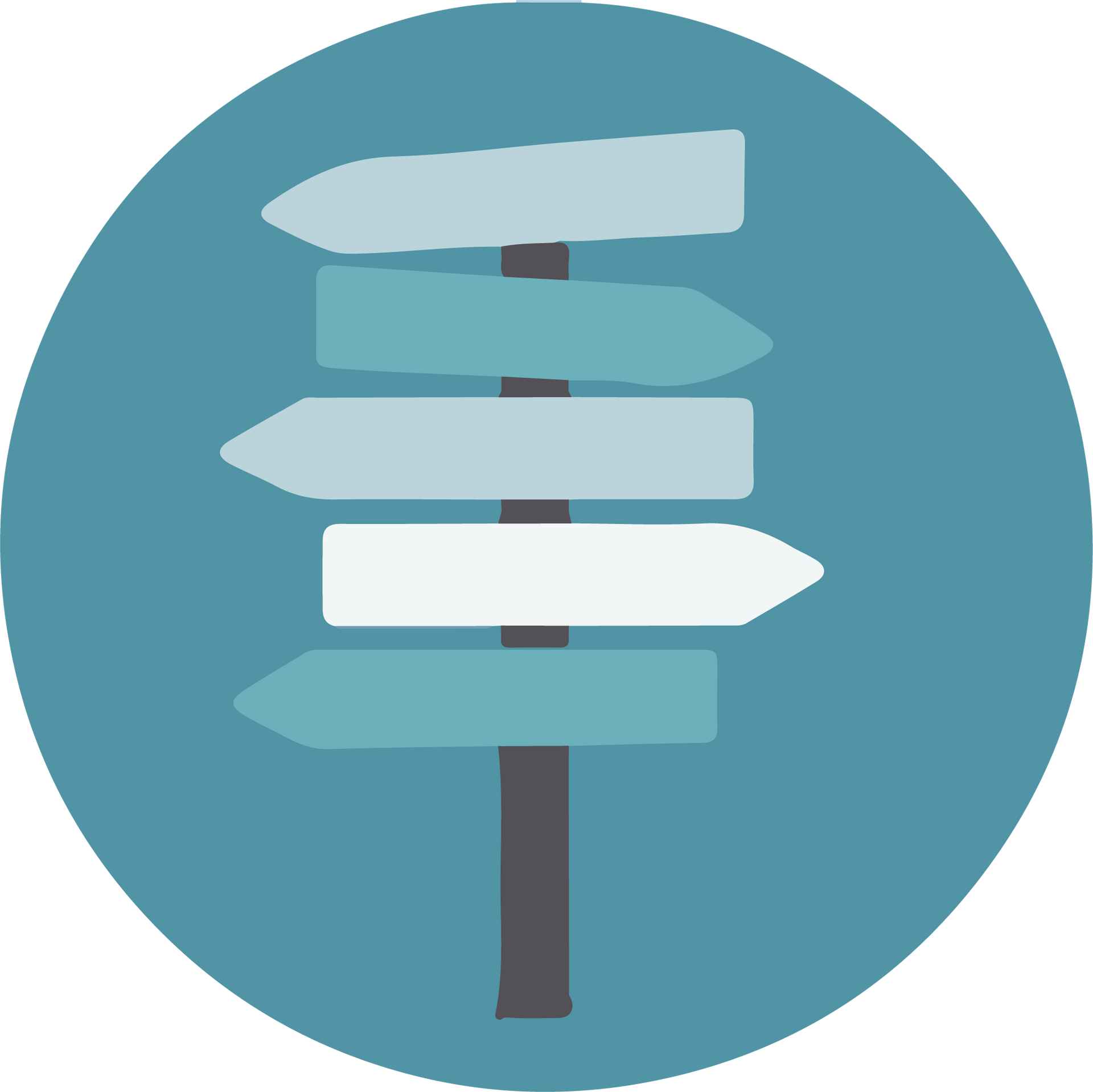 Champs d'intervention panneau direction