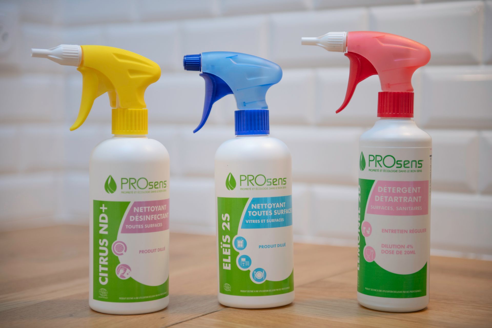 Produits bios utilisés par l'entreprise