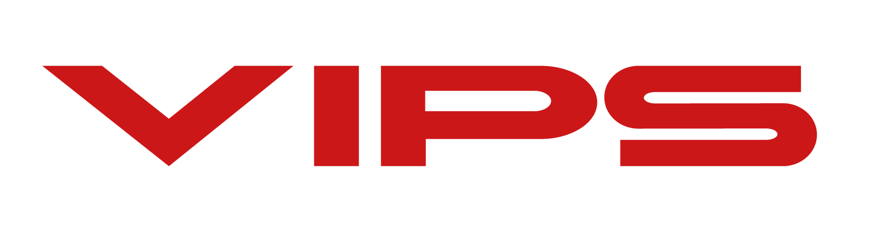 La palabra vips está escrita en rojo sobre un fondo blanco.