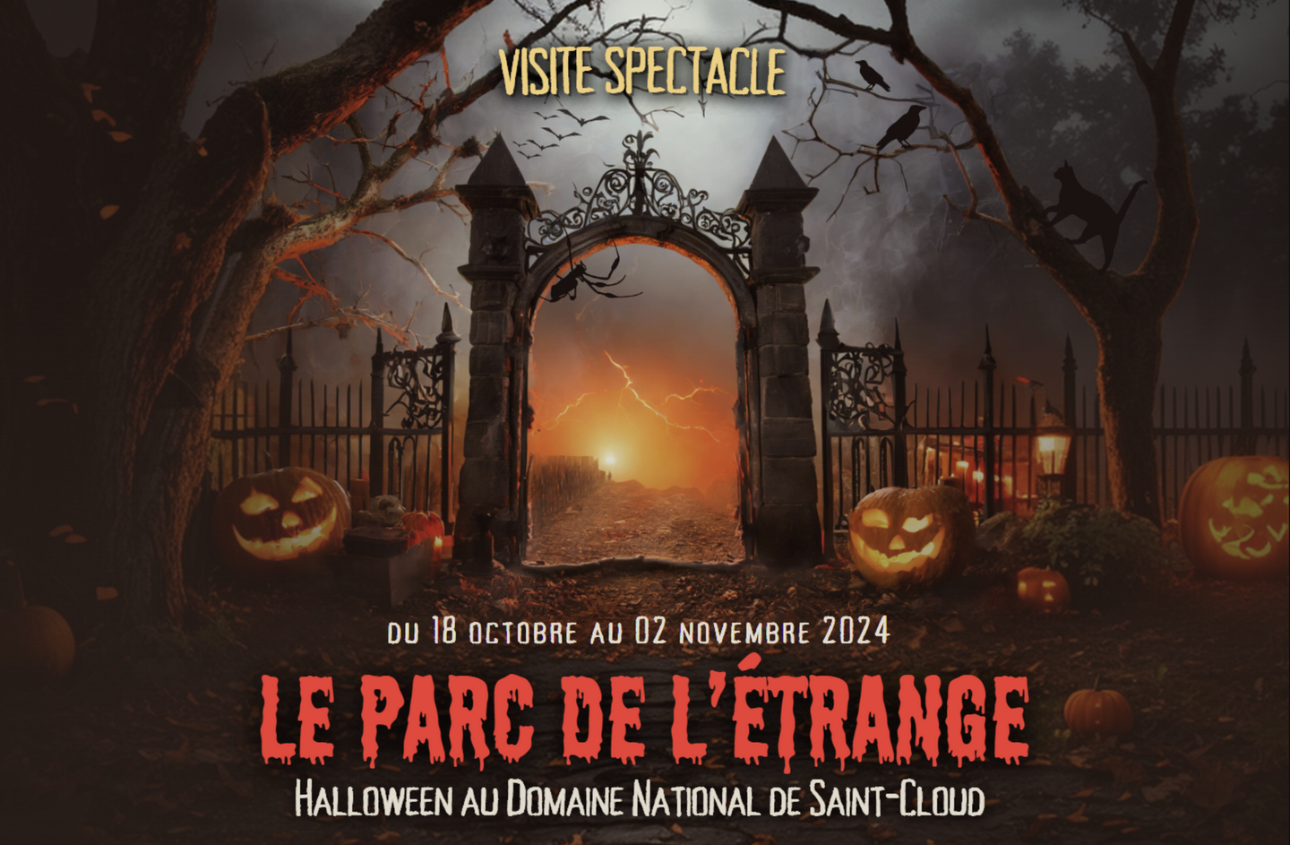 Affiche de la visite d'un spectacle