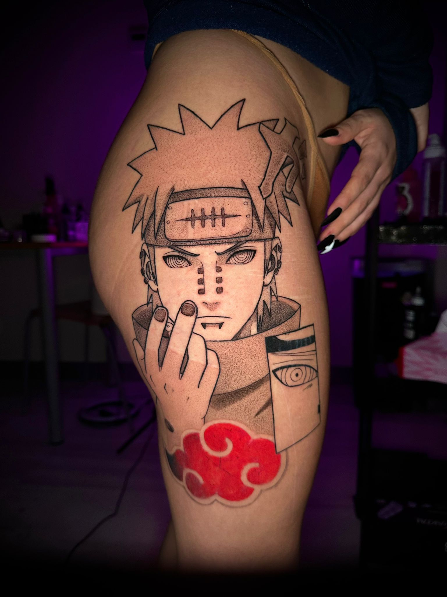 Un tatuaje de Pain de Naruto