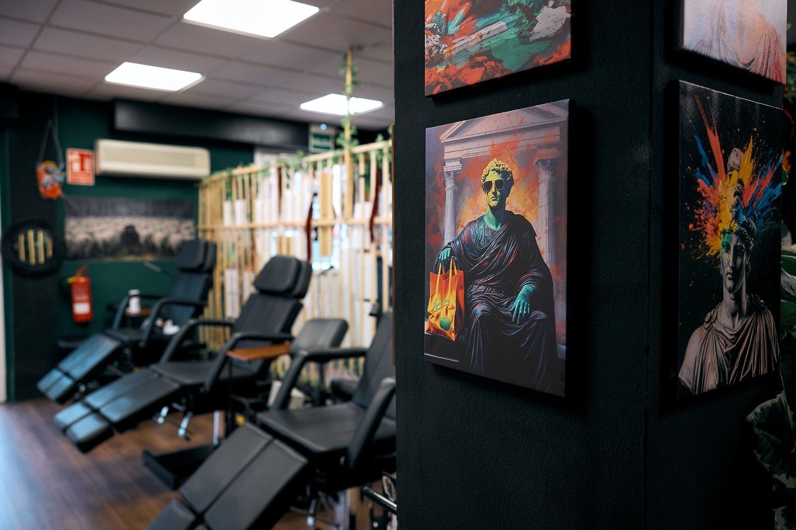 En el interior de un estudio