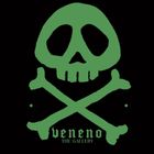 Logotipo de calavera verde con tibias cruzadas y la palabra “veneno” sobre fondo negro.