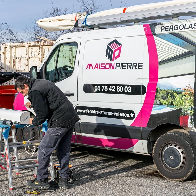 Préparation pose volet roulant