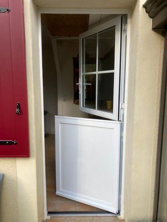 Porte fermière blanche