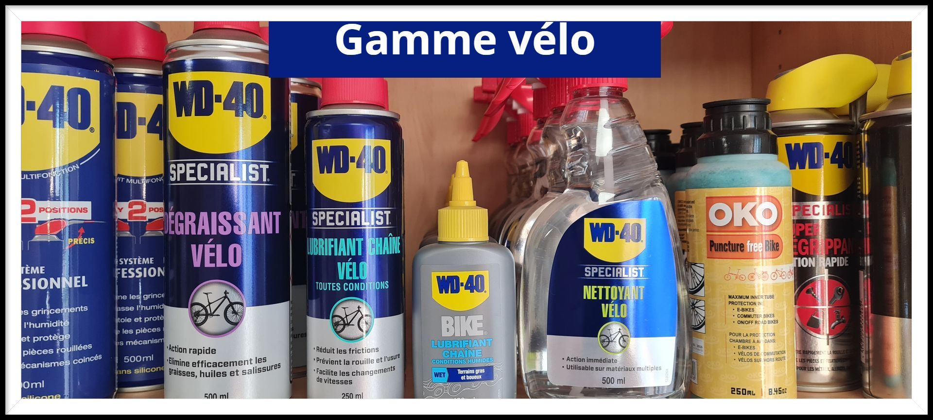 Gamme vélo huiles et lubrifiants