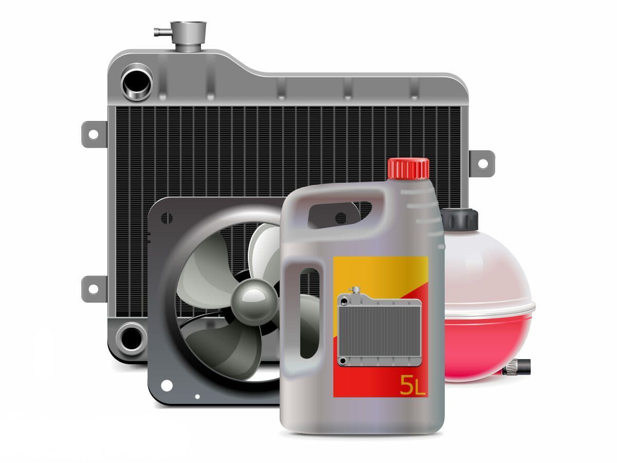 Ventilateur, radiateur et liquide