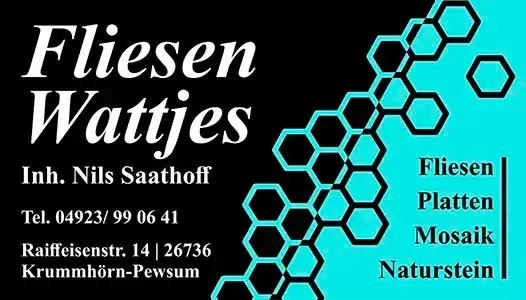 Logo f&uuml;r Fliesen Wattjes, ein Fliesenunternehmen.