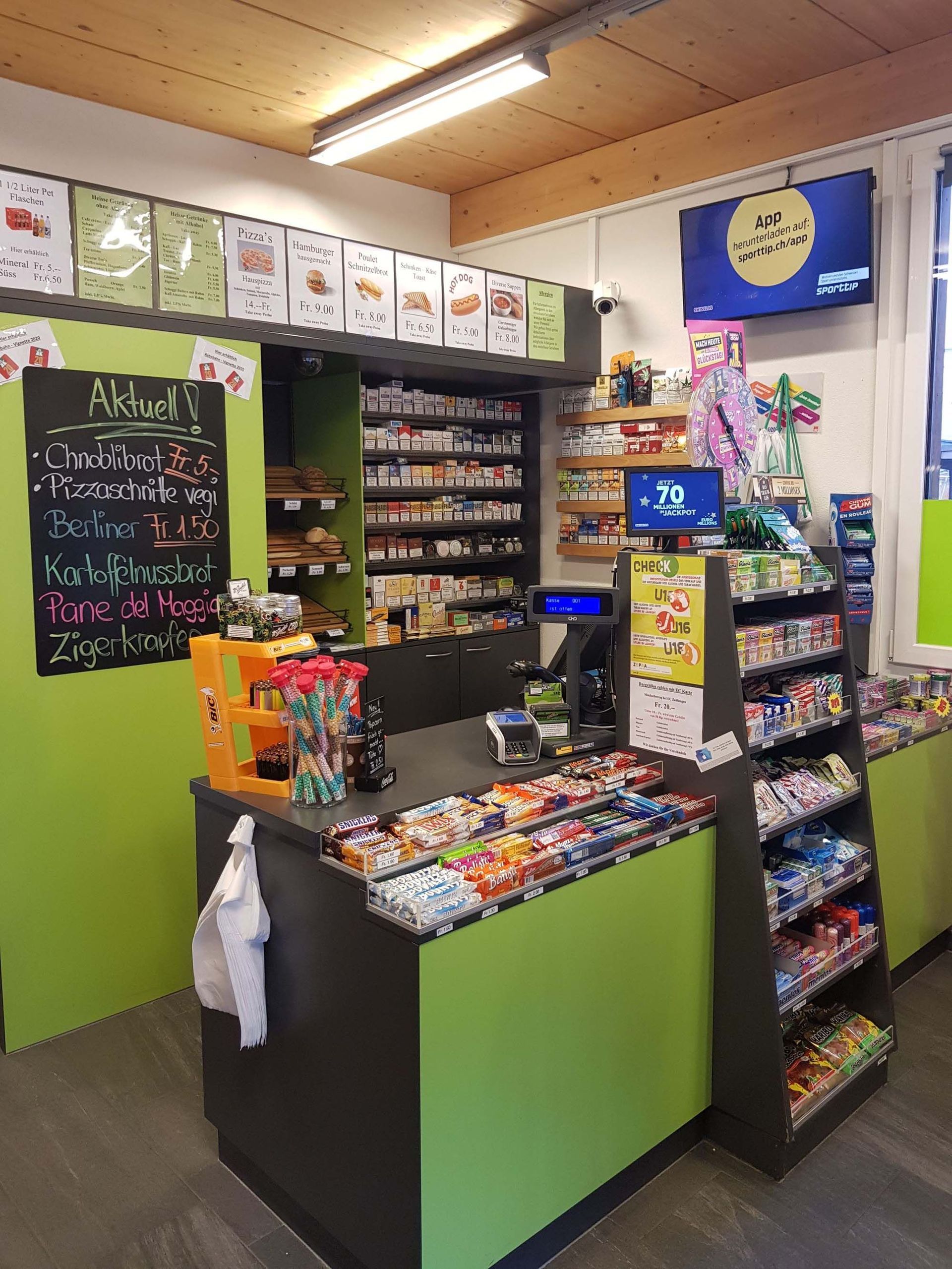 Take away, Café und Kisok - Blumen Vergissmeinnicht GmbH in Unterterzen