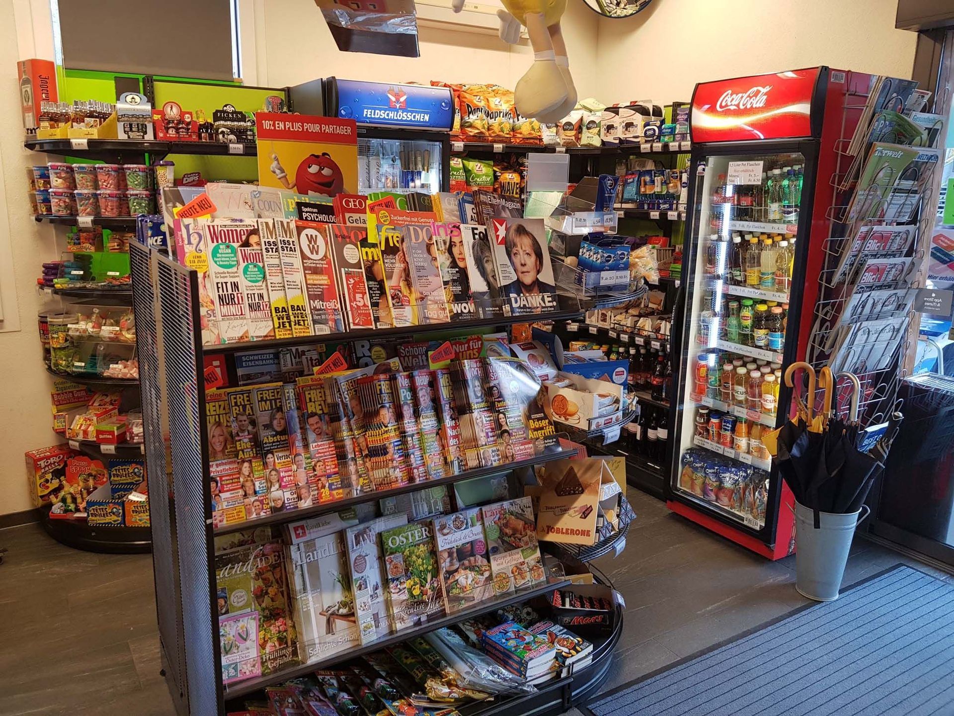 Take away, Café und Kisok - Blumen Vergissmeinnicht GmbH in Unterterzen