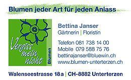 Blumen Vergissmeinnicht GmbH in Unterterzen