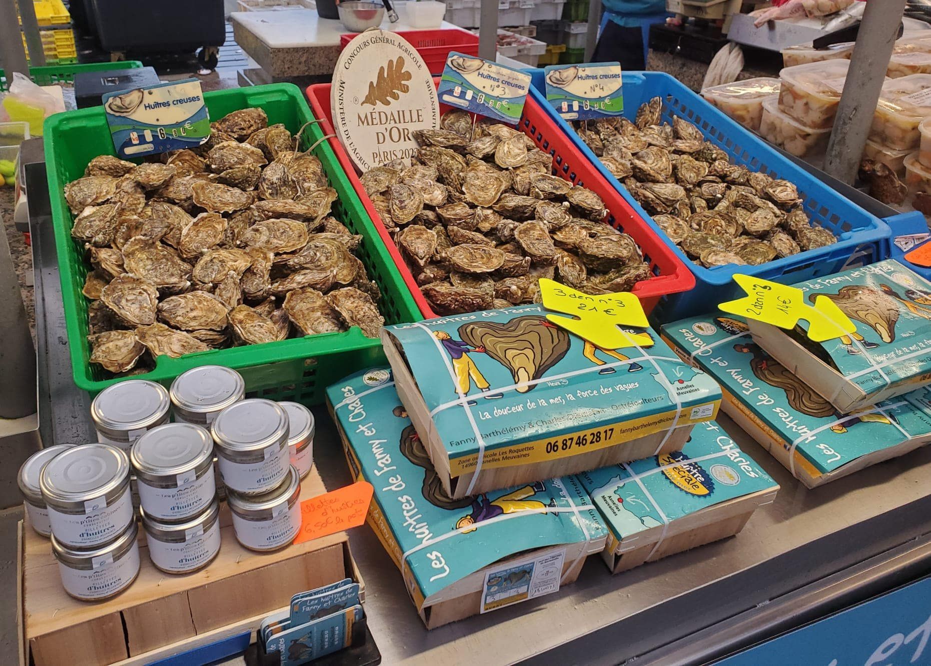 Stand de vente au marché