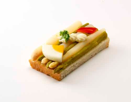 Canape mit Spargeln - Bäckerei, Konditorei, Confiserie Mock