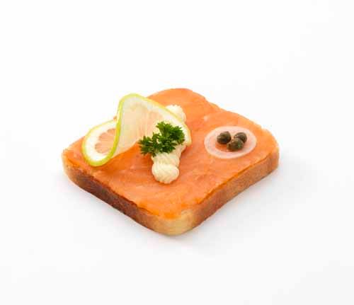 Belegtes Brötli Lachs - Bäckerei, Konditorei, Confiserie Mock